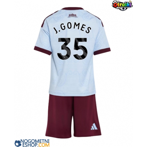 Otroški Nogometni dresi Aston Villa Joao Gomes #35 Tretji 2026-27 Kratek Rokav (+ Kratke hlače)